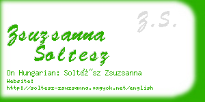 zsuzsanna soltesz business card